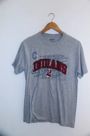 Vintage Gear Indians baseball mens grey small tees