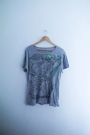 Vintage grey graphics medium tees