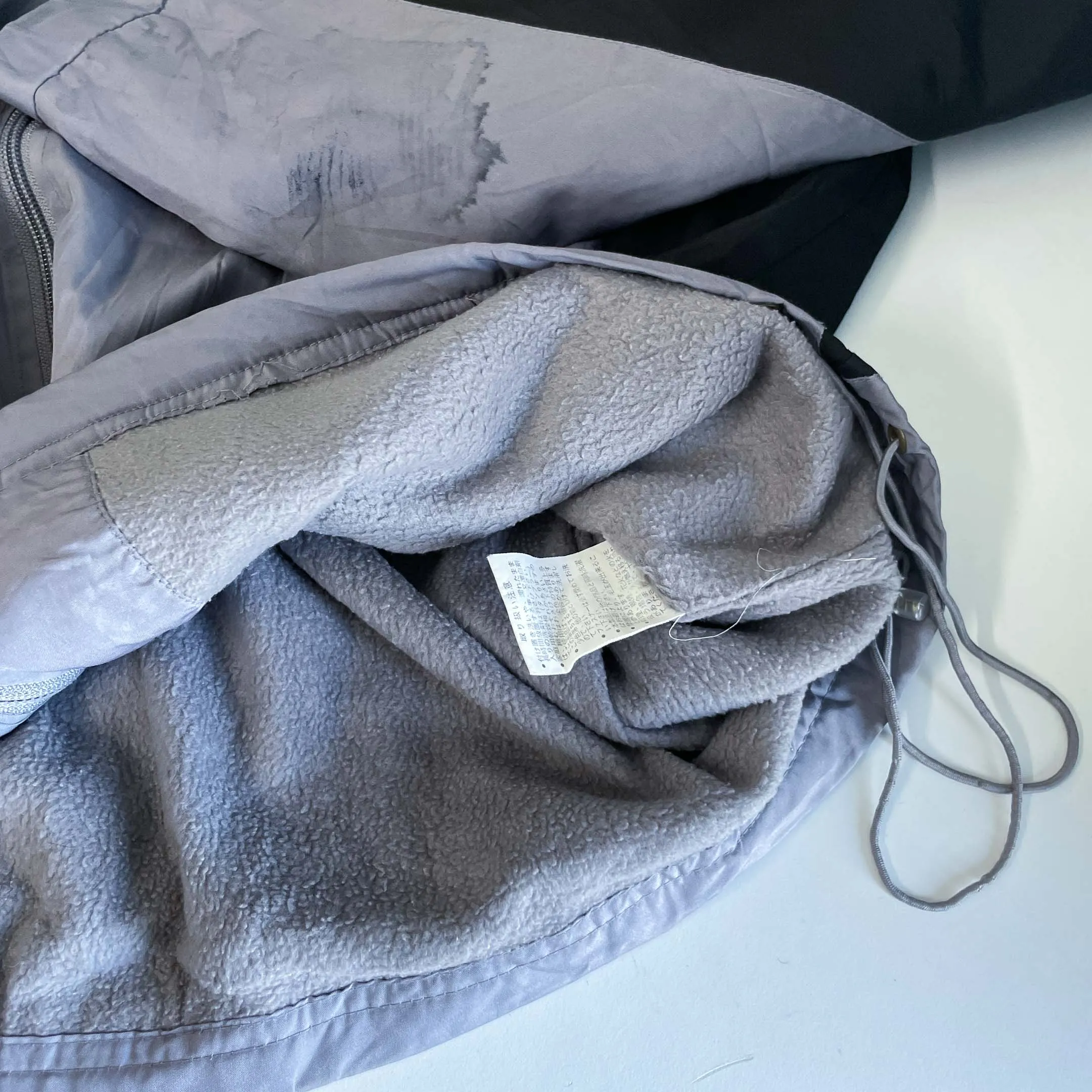 Vintage grey men Winroad padded windbreaker full zip jacket in L|L28 W22|SKU 6424