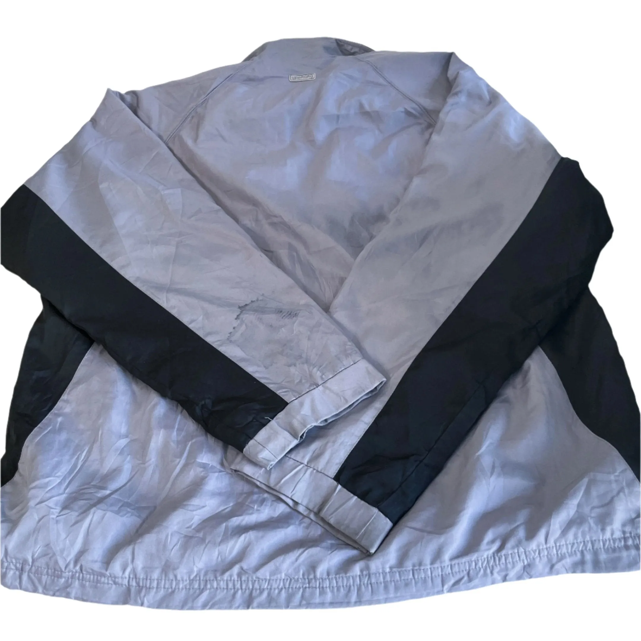 Vintage grey men Winroad padded windbreaker full zip jacket in L|L28 W22|SKU 6424