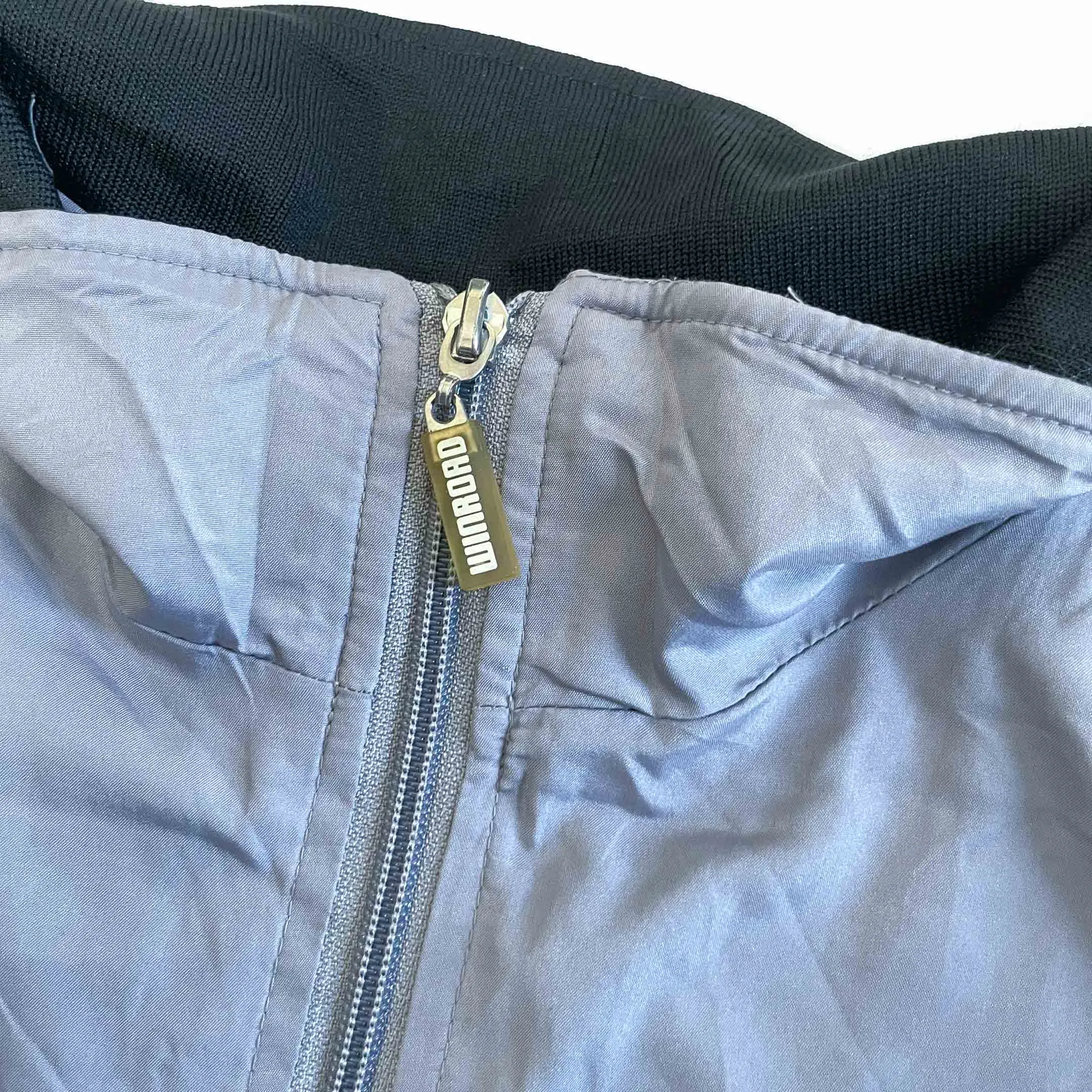 Vintage grey men Winroad padded windbreaker full zip jacket in L|L28 W22|SKU 6424