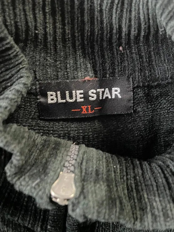 Vintage men's Blue star grey 1/4 zip high neck sweatshirt in XL| L30 W23|SKU 4844