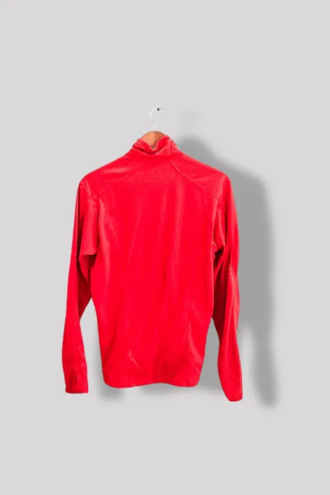 Vintage Red Adidas Climawarm full zip medium track top
