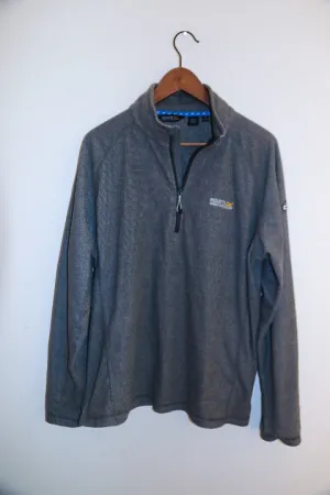 Vintage Regatta great outdoors mens 1/4 zip up fleece grey sweater