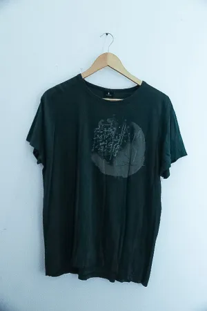 Vintage selected green graphics medium mens tees