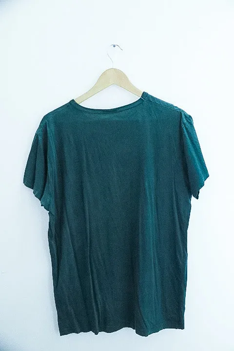 Vintage selected green graphics medium mens tees