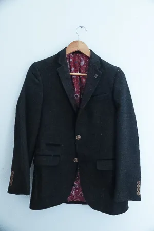 Vintage Thomson & Richards Classic mens Viscose Polyester grey blazerss