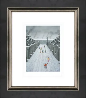 Winner By A Mile Paper Print by Leigh Lambert