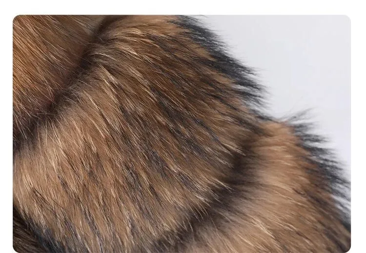 Winter Thick Coat Natural Fox Fur