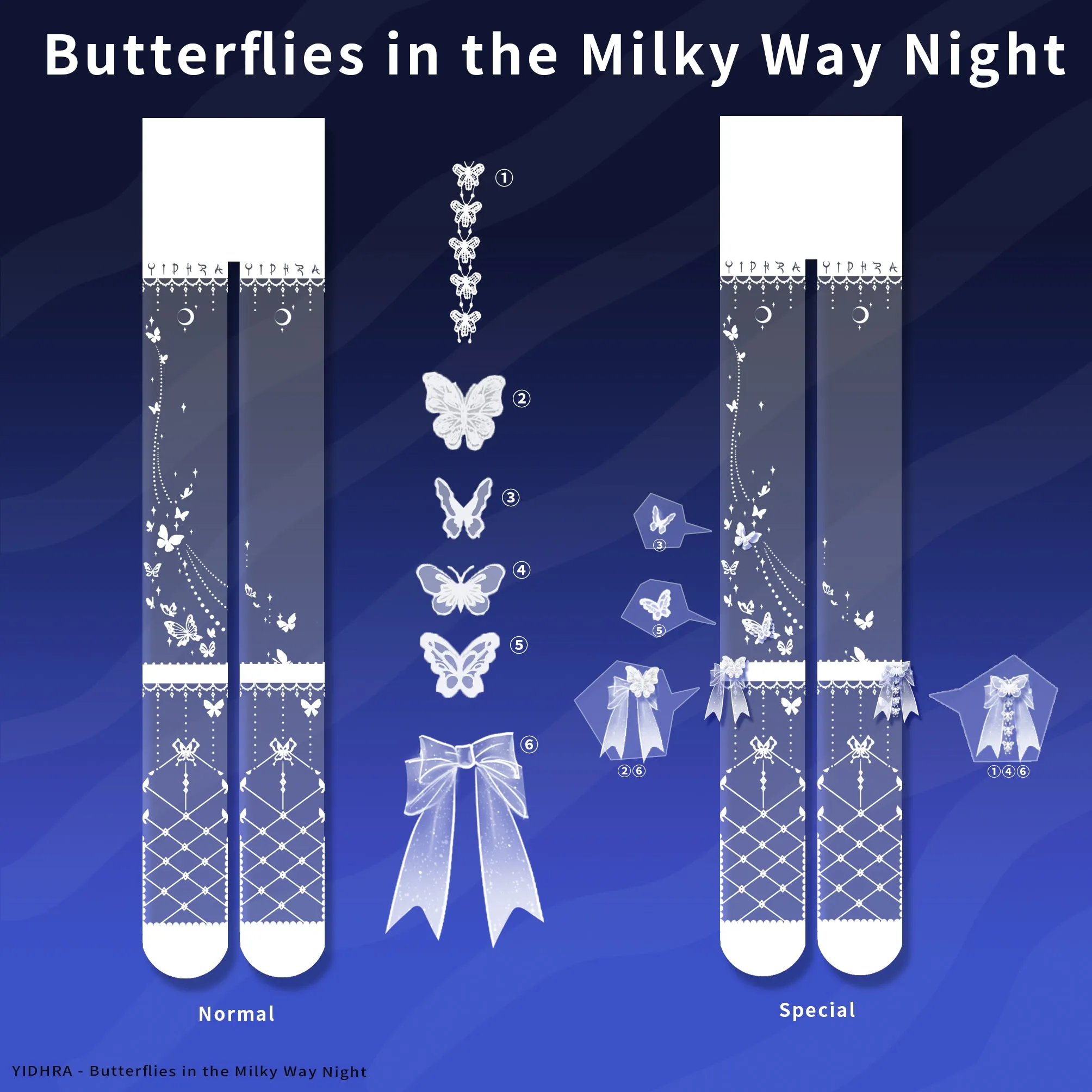 Yidhra~Night Butterfly~Kawaii Lolita Tights