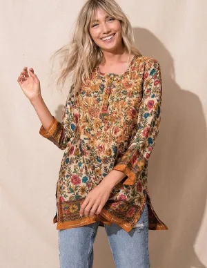 Zareena Flowy Tunic - Sienna